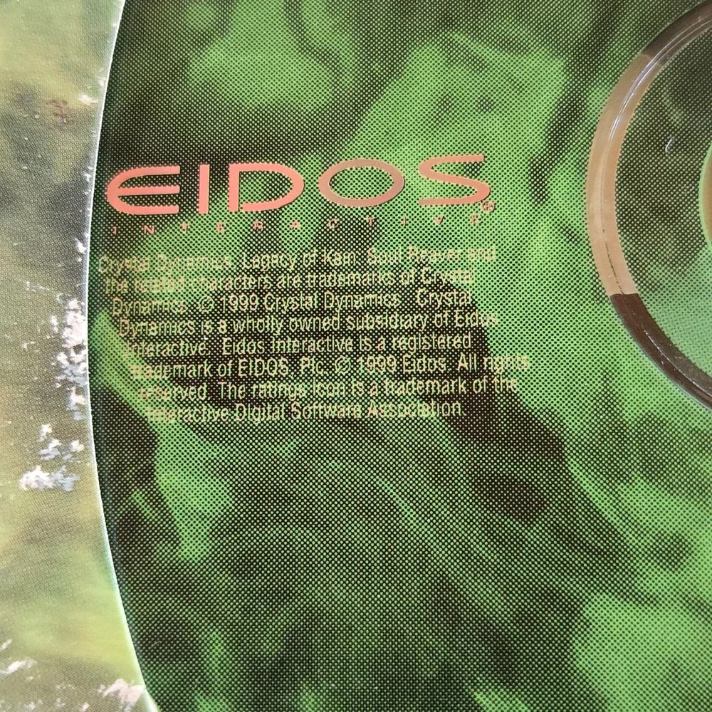 VTG Eidos Legacy Of Kain Soul Reaver PC Game 1999 Demos Volume 5 Manual USA GUC